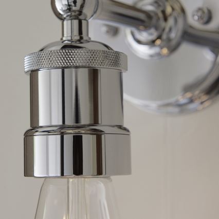 Endon 95505 - Koupelnové nástěnné svítidlo MILLER 1xE27/6W/230V IP44 lesklý chrom