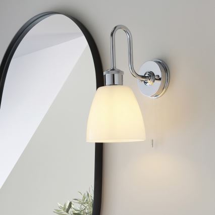 Endon 95506 - Koupelnové nástěnné svítidlo PIPER 1xE27/10W/230V IP44 lesklý chrom