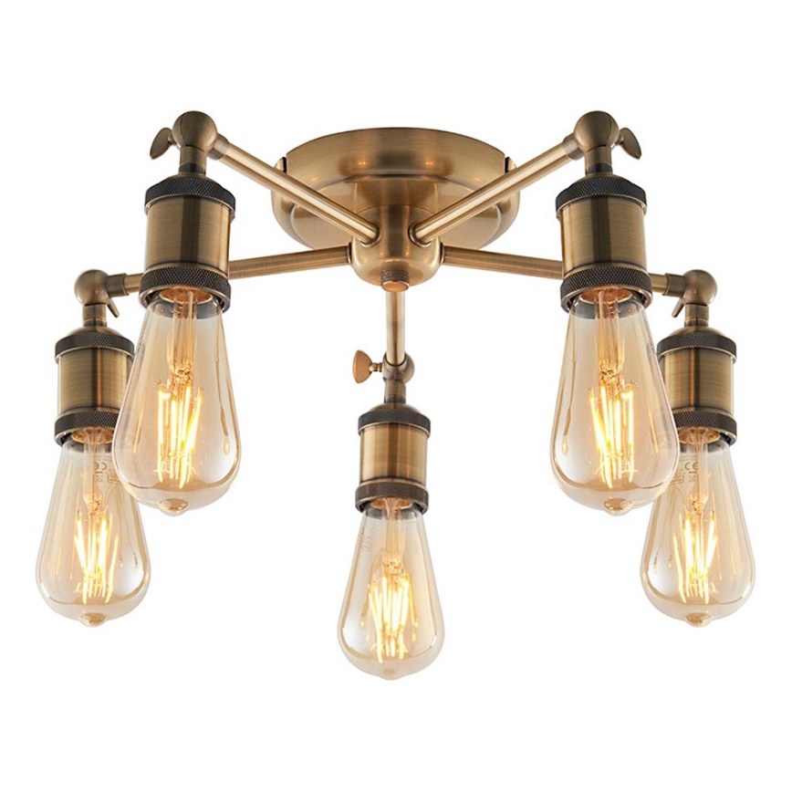 Endon 97244 - Bodové svítidlo HAL 5xE27/40W/230V mosaz