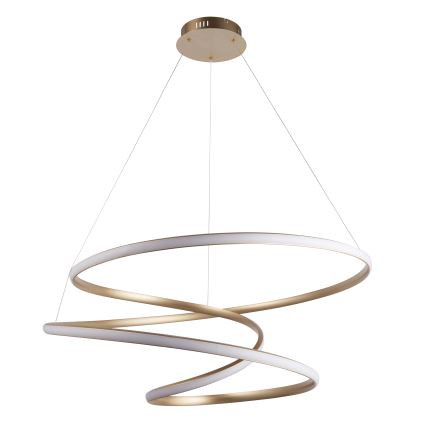 Endon 97639 - LED Stmívatelný lustr na lanku TWIRL LED/88W/230V 3000K zlatá