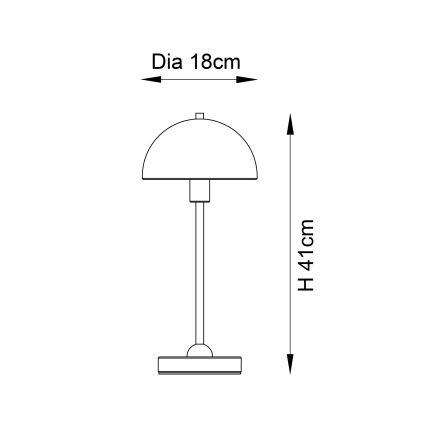 Endon 98496 - Stolní lampa SAROMA 1xE14/7W/230V cihlová