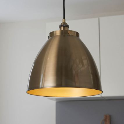 Endon 98744 - Lustr na lanku FRANKLIN 1xE27/10W/230V mosaz