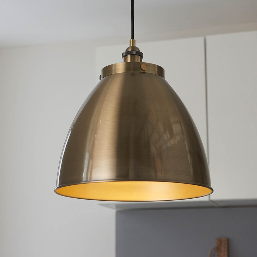 Endon 98744 - Lustr na lanku FRANKLIN 1xE27/10W/230V mosaz