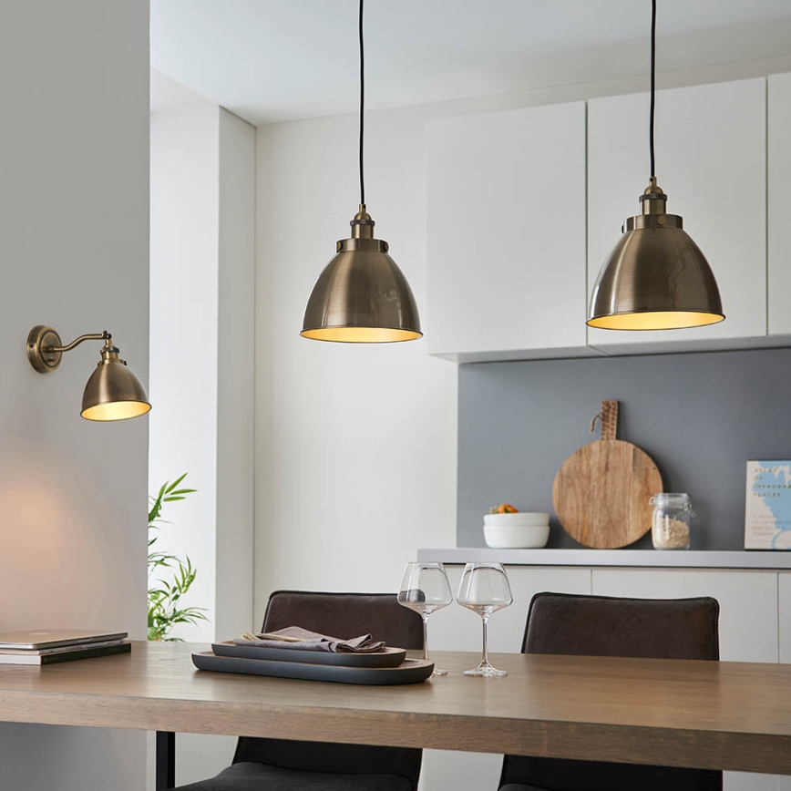 Endon 98746 - Nástěnné bodové svítidlo FRANKLIN 1xE14/7W/230V mosaz