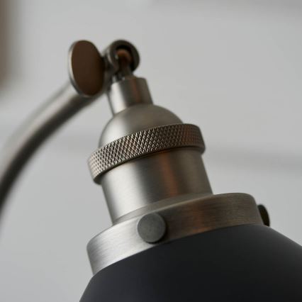Endon 98752 - Stolní lampa FRANKLIN 1xE14/7W/230V matný chrom/antracit