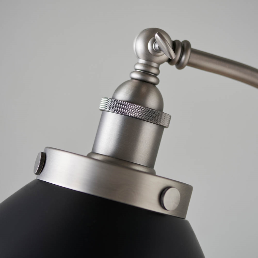 Endon 98753 - Stojací lampa FRANKLIN 1xE27/10W/230V matný chrom/antracit