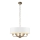 Endon 98933 - Lustr na řetězu HIGHCLERE 6xE14/40W/230V bílá/mosaz