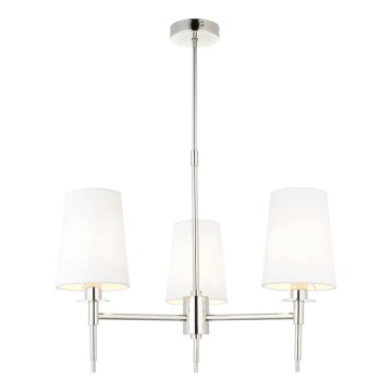 Endon 99455 - Lustr na tyči 3xE14/6W/230V lesklý chrom/bílá