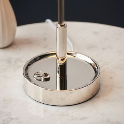 Endon 99596 - Stolní lampa 1xE27/10W/230V bílá/lesklý chrom