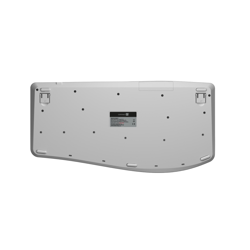 Ergonomická bezdrátová klávesnice s CZ/SK lokalizací 1xAA bílá