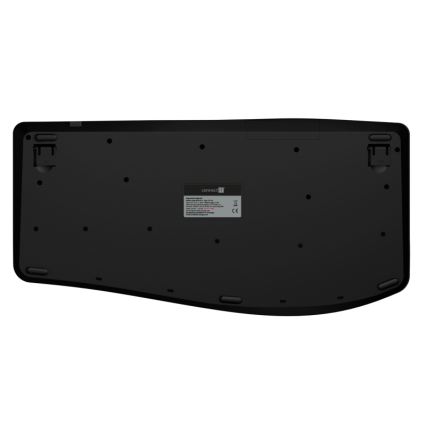 Ergonomická bezdrátová klávesnice s CZ/SK lokalizací 1xAA černá