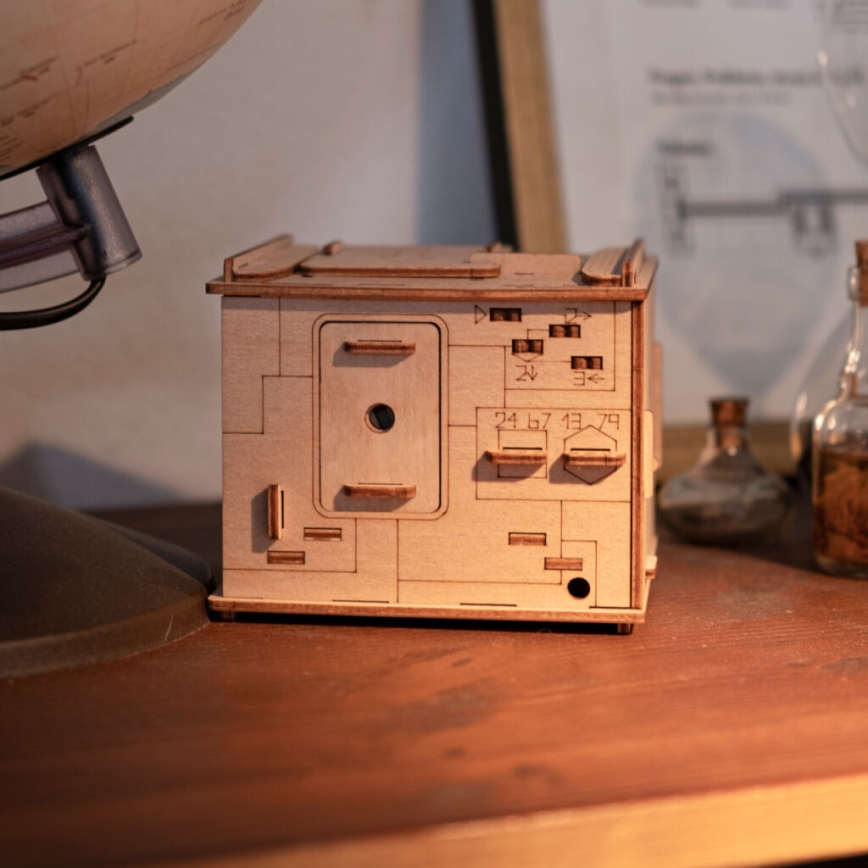 EscapeWelt - 3D dřevěná mechanická skládačka hlavolamu Vesmírná kapsle