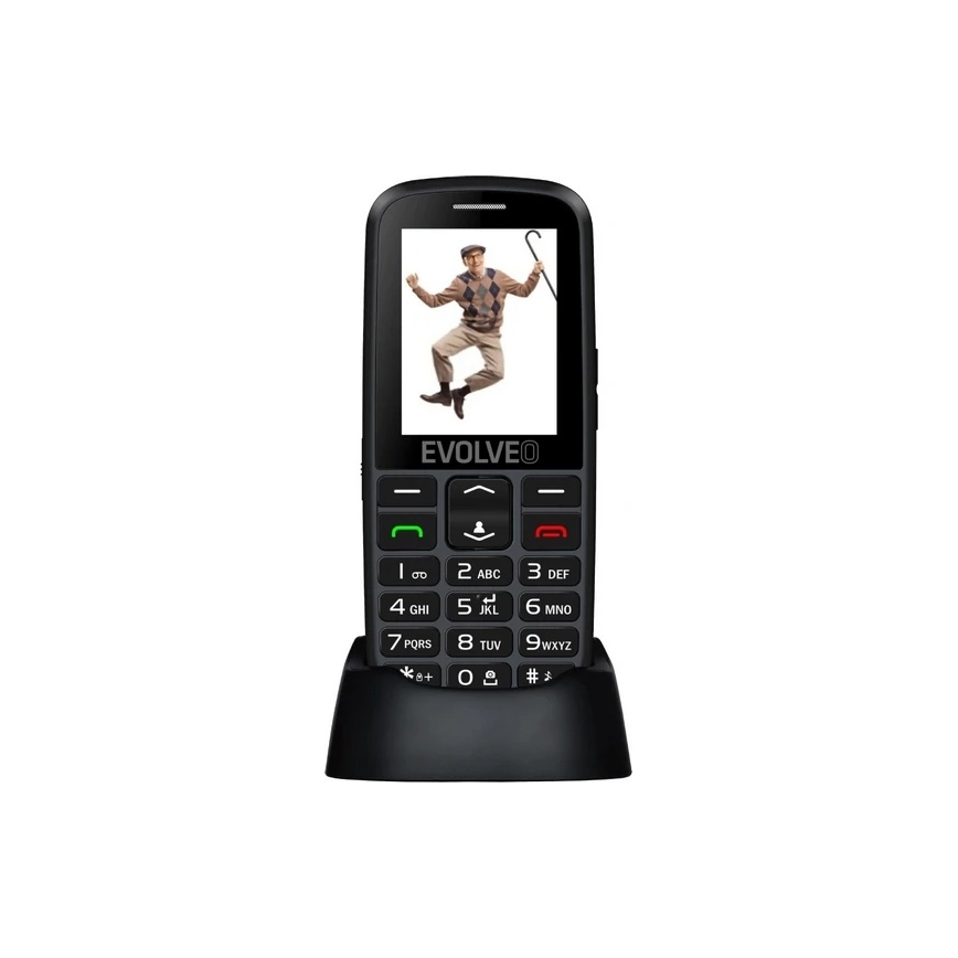 Evolveo - EasyPhone EG, 4G mobilní telefon pro seniory, černý