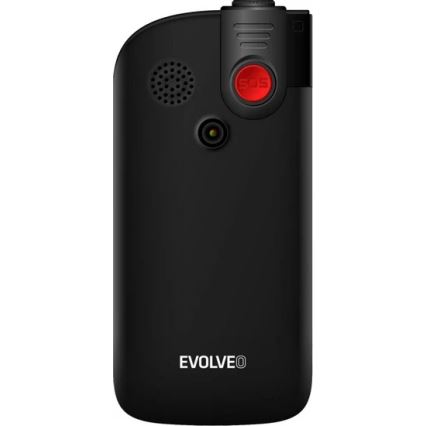 Evolveo - EasyPhone FL, mobilní telefon pro seniory, černá