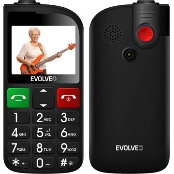Evolveo - EasyPhone FL, mobilní telefon pro seniory, černý