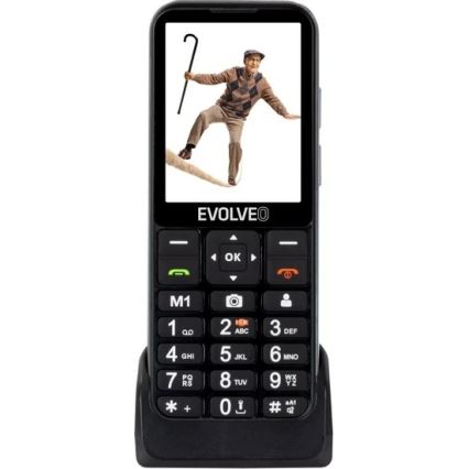 Evolveo - EasyPhone LT, 4G mobilní telefon pro seniory, černý