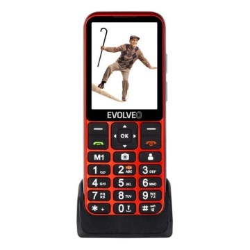Evolveo - EasyPhone LT, 4G mobilní telefon pro seniory, červená