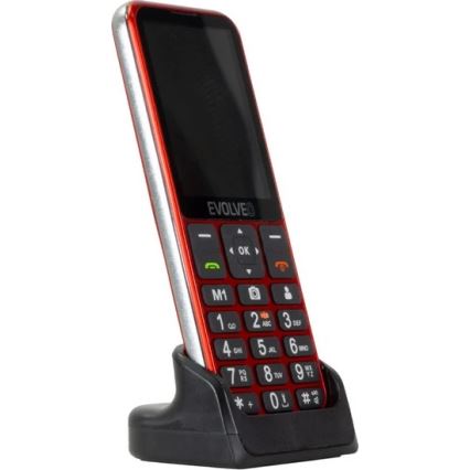 Evolveo - EasyPhone LT, 4G mobilní telefon pro seniory, červená