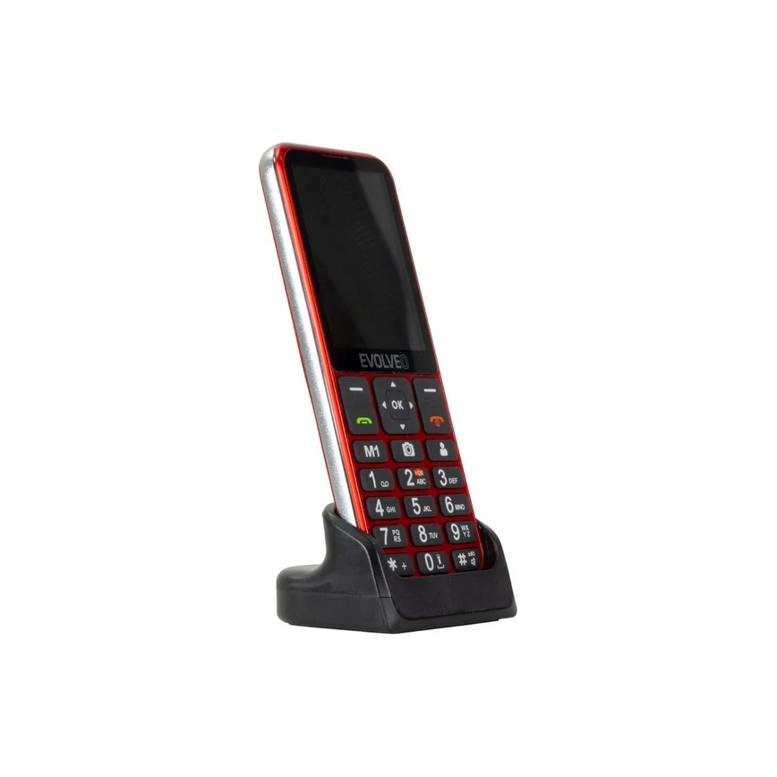 Evolveo - EasyPhone LT, 4G mobilní telefon pro seniory, červená