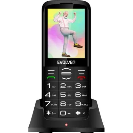 Evolveo - EasyPhone XO, mobilní telefon pro seniory, černá