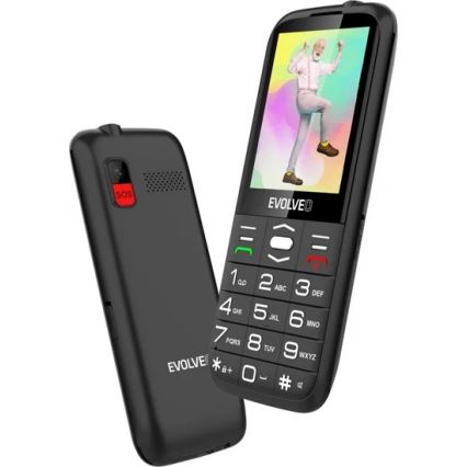 Evolveo - EasyPhone XO, mobilní telefon pro seniory, černá