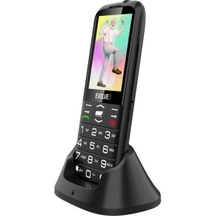 Evolveo - EasyPhone XO, mobilní telefon pro seniory, černá