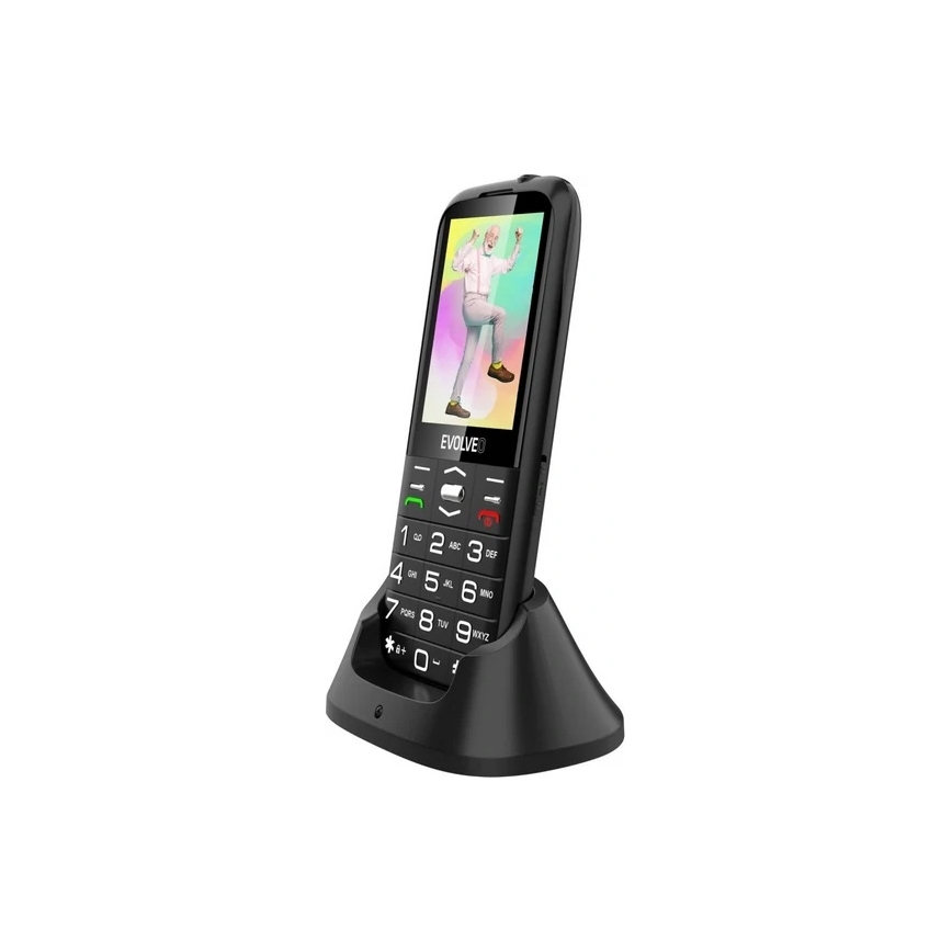 Evolveo - EasyPhone XO, mobilní telefon pro seniory, černá