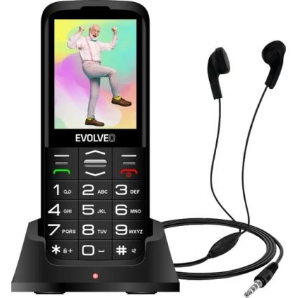 Evolveo - EasyPhone XO, mobilní telefon pro seniory, černá