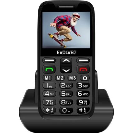 Evolveo - EasyPhone XR, 4G mobilní telefon pro seniory, černá