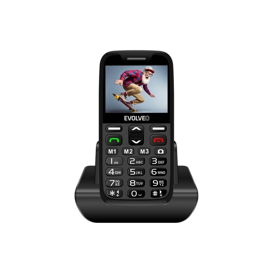 Evolveo - EasyPhone XR, 4G mobilní telefon pro seniory, černá