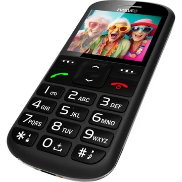 Evolveo - EasyPhone XS, mobilní telefon pro seniory, černá