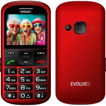 Evolveo - EasyPhone XS, mobilní telefon pro seniory, červená
