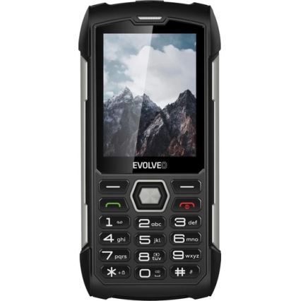 Evolveo - StrongPhone H1, vodotěsný Dual SIM telefon, černo-stříbrná