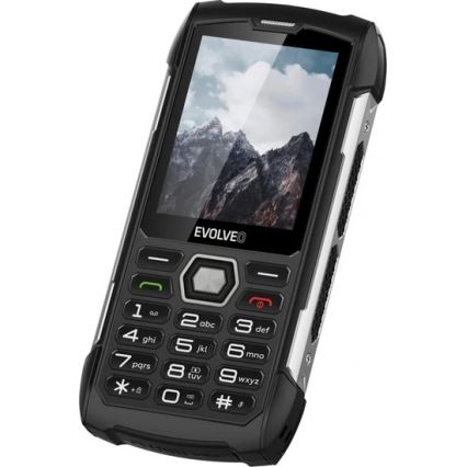 Evolveo - StrongPhone H1, vodotěsný Dual SIM telefon, černo-stříbrná