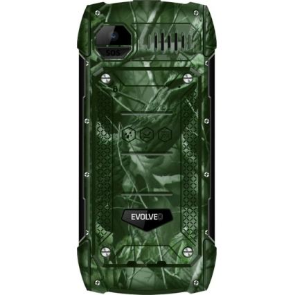 Evolveo - StrongPhone H1, vodotěsný Dual SIM telefon, lovecká kamufláž