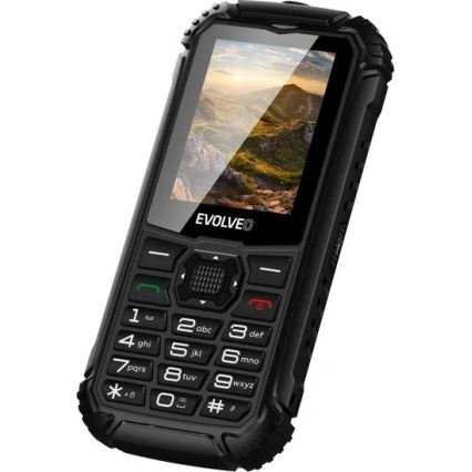 Evolveo - StrongPhone Q1, vodotěsný Dual SIM telefon černá