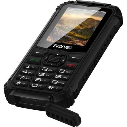 Evolveo - StrongPhone Q1, vodotěsný Dual SIM telefon černá
