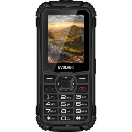 Evolveo - StrongPhone Q1, vodotěsný Dual SIM telefon, černý