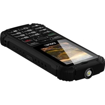 Evolveo - StrongPhone Q1, vodotěsný Dual SIM telefon, černý