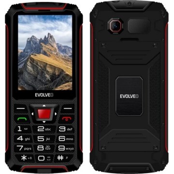 Evolveo - StrongPhone W4, vodotěsný Dual SIM telefon, černo-červená