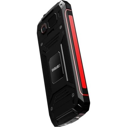 Evolveo - StrongPhone W4, vodotěsný Dual SIM telefon, černo-červený