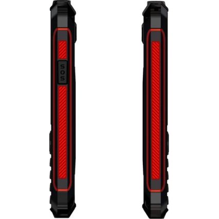 Evolveo - StrongPhone W4, vodotěsný Dual SIM telefon, černo-červený