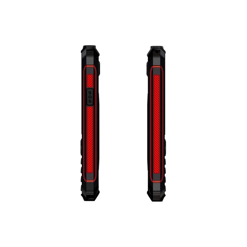 Evolveo - StrongPhone W4, vodotěsný Dual SIM telefon, černo-červený