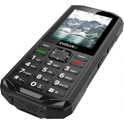 Evolveo - StrongPhone X5, vodotěsný Dual SIM telefon černá/šedá