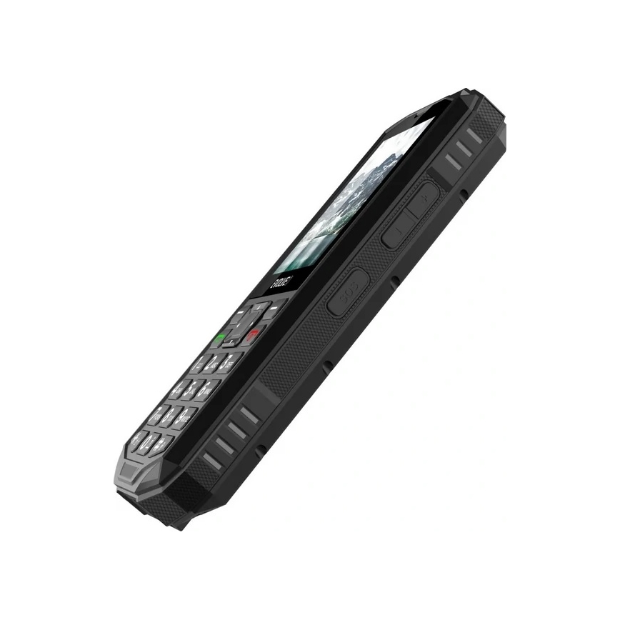 Evolveo - StrongPhone X5, vodotěsný Dual SIM telefon černá/šedá