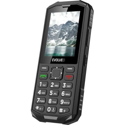 Evolveo - StrongPhone X5, vodotěsný Dual SIM telefon, černo-šedá
