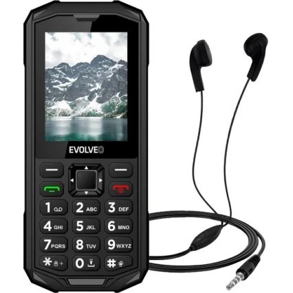 Evolveo - StrongPhone X5, vodotěsný Dual SIM telefon, černo-šedá