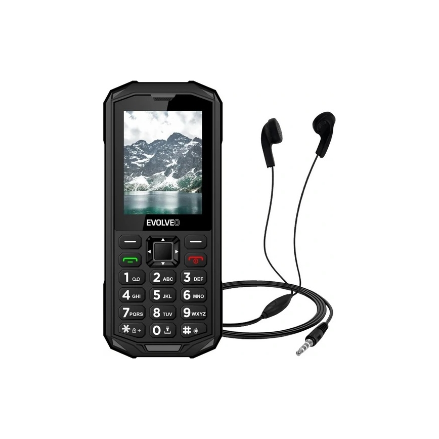 Evolveo - StrongPhone X5, vodotěsný Dual SIM telefon, černo-šedá