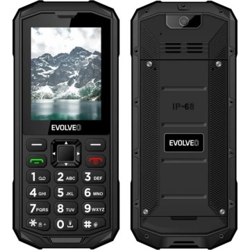 Evolveo - StrongPhone X5, vodotěsný Dual SIM telefon, černo-šedý