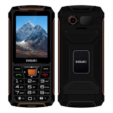 Evolveo - StrongPhone Z6, vodotěsný Dual SIM telefon černá/oranžová